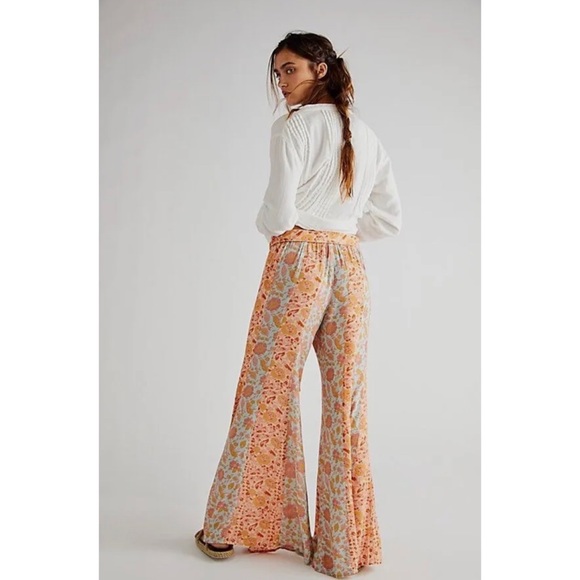Free People Bali Sultry Boho Flare Pants - Picture 3 of 4